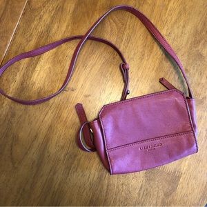 Liebeskind berlin red leather crossbody purse